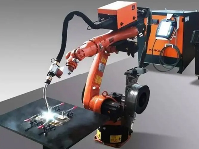焊接机器人的生产线